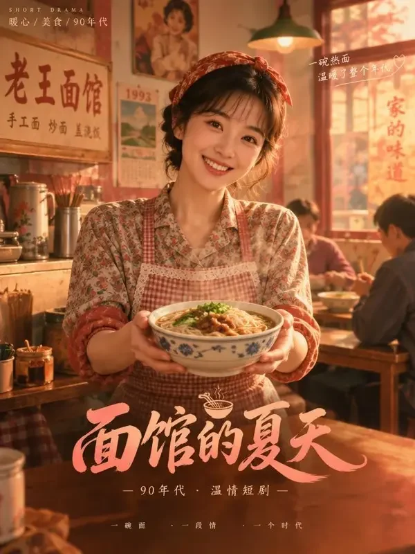 免费全集短剧《九零年代小食光》封面海报